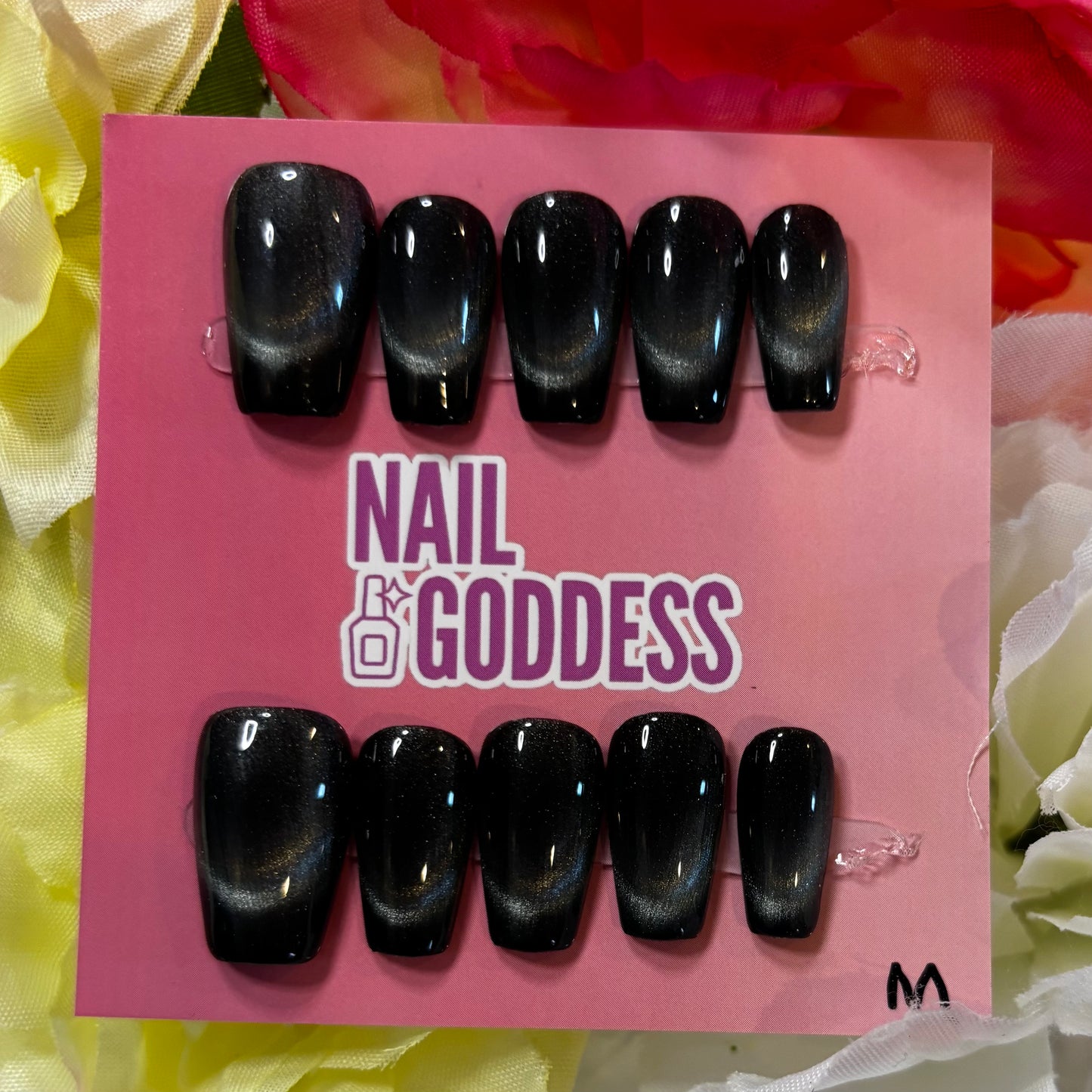 Cat Eye Acrylic Press-On Nails