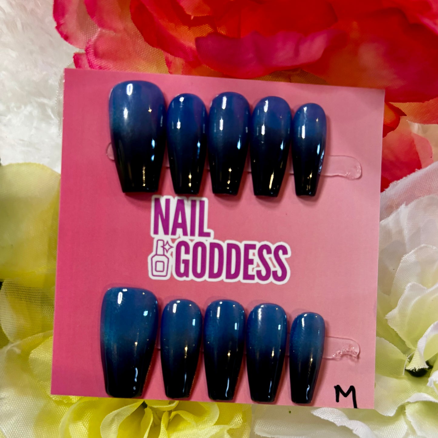 Ombré Cat Eye Acrylic Nails